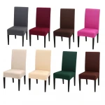 Home White Black Dining Party Decoration Wedding Party Elastic Fabric Spandex Chair Leg Covers