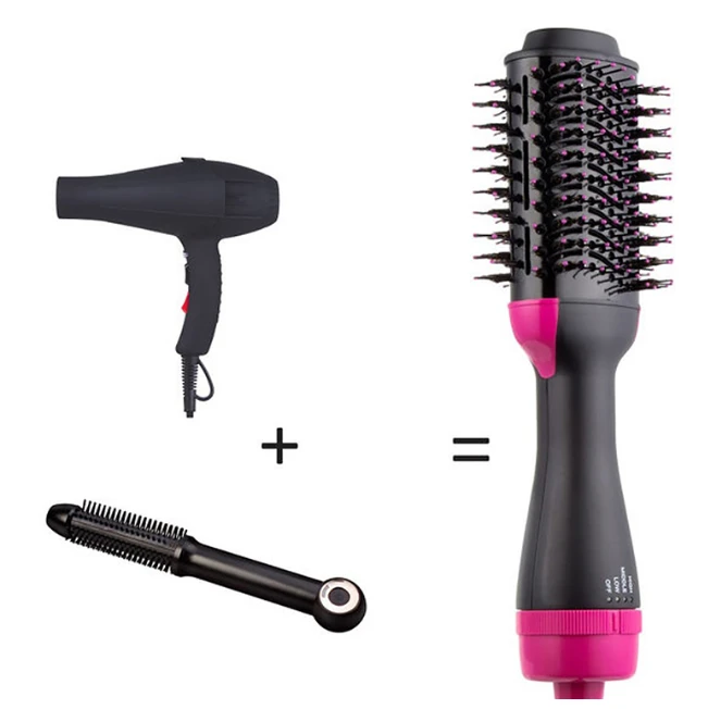 hot air brush 3 in 1 one step hair dryer hair straightener curler comb roller