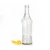 Import Hot Cheap 250ml clear round glass oil bottle with plastic lid for sauce sesame oil vinegar from China