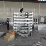 Hot dip galvanized trailer frames for transporting diesel fuel tank