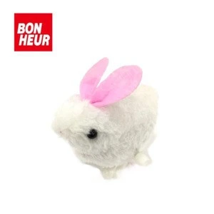 Hot items colorful rabbit shaped fluffy wind up toys for kids