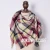 Hot sale 16 colors stock new large oversize child tartan winter shawl square blanket kids plaid scarf