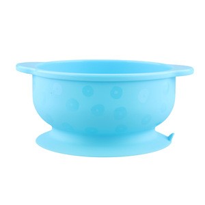 hot sale baby bowls with suction cup easy clean food grade silicone bowl