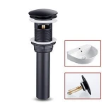 Hot Sale  Bathroom Sink Drain Strainer Black Finished Pop Up Grate