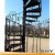 Import Hot sale cast iron spiral stair parts used spiral staircase wrought iron spiral stair from China