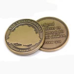 Hot Sale Cheap Metal Souvenir Custom Antique 3D Coin Challenge Coin Silver Gold Coin
