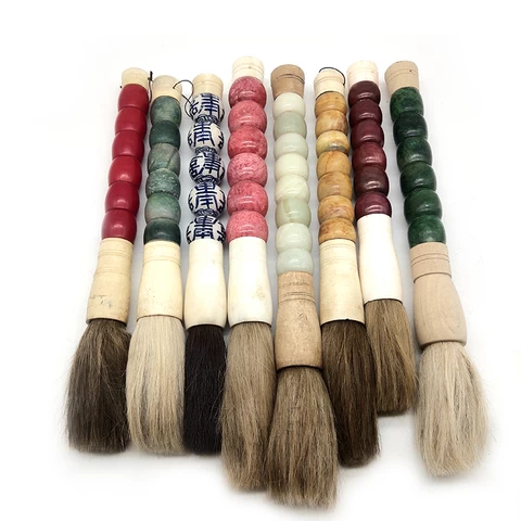 Hot sale classical traditional decorative Jade Chinese calligraphy writing brush