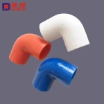 Hot sale color connecter pvc electrical conduit pipe fittings 45 90 degree elbow