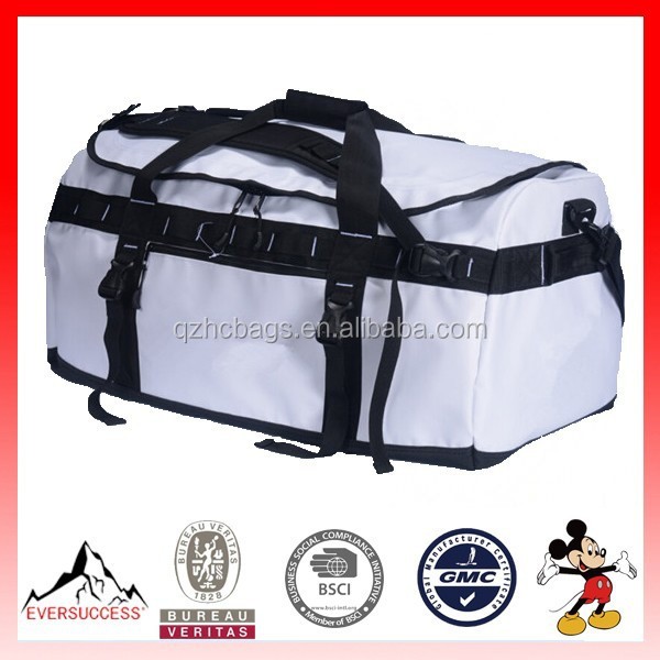 Hot Sale Heavy duty Travel Sport Waterproof Tarpaulin Duffel Bag Backpack(ESSW002)