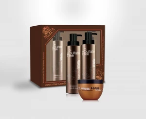 Hot Sale ! Luxury organic Argan Oil Hair cream sulfate free shampoo conditioner Gift hair care product set