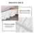 Import Hot sale plain dyed elegant soft white color hotel queen size fitted sheet bed skirt from China