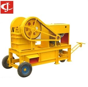 Hot Sale Portable Small used Mobile Stone rock Diesel Engine Jaw Crusher with Vibrating Screen and Jaw Crusher Plate