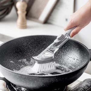 Hot sale  Product Kitchen tools PP Plastic Cleaning Vegetable Scrubber Dishwashing dish Pot Brush