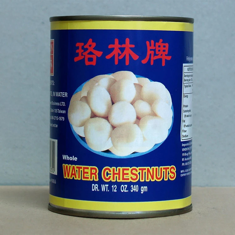 hot sale slice canned water chestnuts 227g