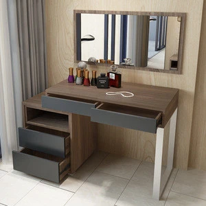 hot sale solid wood mirrored dresser for bed room furniture