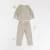 Import Hot Sale Spring Autumn Pure Color Ribbed Long Sleeve Casual Baby Girl Boutique Clothing Sets from China