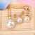 Import Hot Sale Stainless Steel Jewelry Sets Women Black Pearl Party Necklace Earrings Set Gold Plated Jewelry Necklaces from China