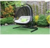 Hot sale wicker affordable outdoor patio balcony swing chair set furniture on sale
