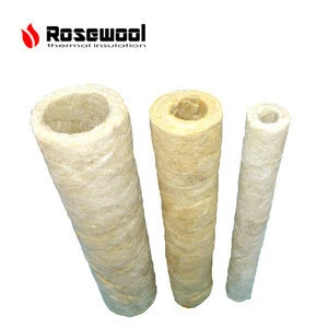hot sale Zhengzhou ROSEWOOL cover steel waterproof rockwool pipe