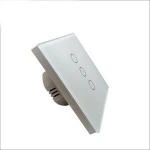 Hot sell smart glass touch panel dimmer wifi 1G 2G 3G light wall switch