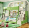 Hot Selling Children Furniture Solid Wood and MDF Bunk Bed for Kids Bed Blue for Boy