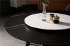 Hot Selling Fashion Black Dining Table Round Metal Dining Room Furniture