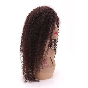 Hot selling kinky curly human hair full lace wigs
