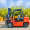 Hot selling new design 4x4 Articulated 2.5ton diesel engine euro 5 combustion forklift with cabine