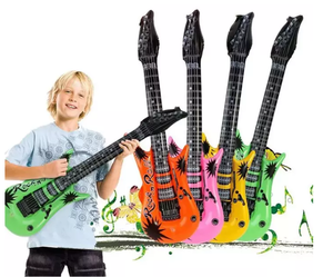Hot selling PVC inflatable musical instruments inflatable guitar toy