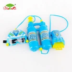 hot selling summer set 3 in 1 lighting plastic water toy gun with spraying helmet gloves
