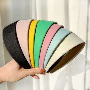 Hot Selling Woman Accessories Simple Hairband Plain Wide Headbands