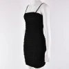 Hot Selling Womens Lace Sleeve Dot Mini Wrap Tube Bodycon Party Dress