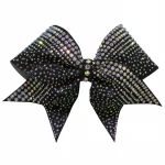 Hot Sold  High Quality Glitter Cheer Hair bow Beautiful Cheerleading Accessories Wholesale Cheer Team Hair Bows