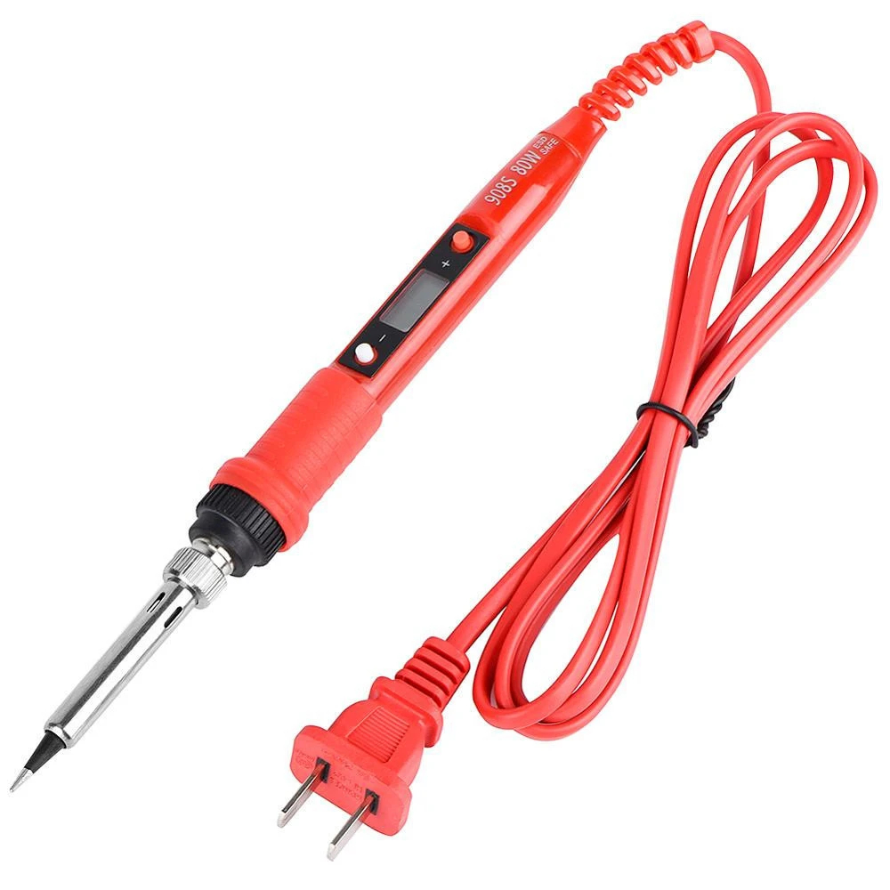 Hot spot 10 in 1 electric soldering iron set 80W LCD display 110V / 220V adjustable temperature electric soldering iron