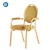 Import Hotsale stacking gold metal tubular banquet hotel chairs for sale from China