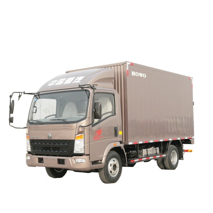Howo light trucks long distance cargo van truck for sale