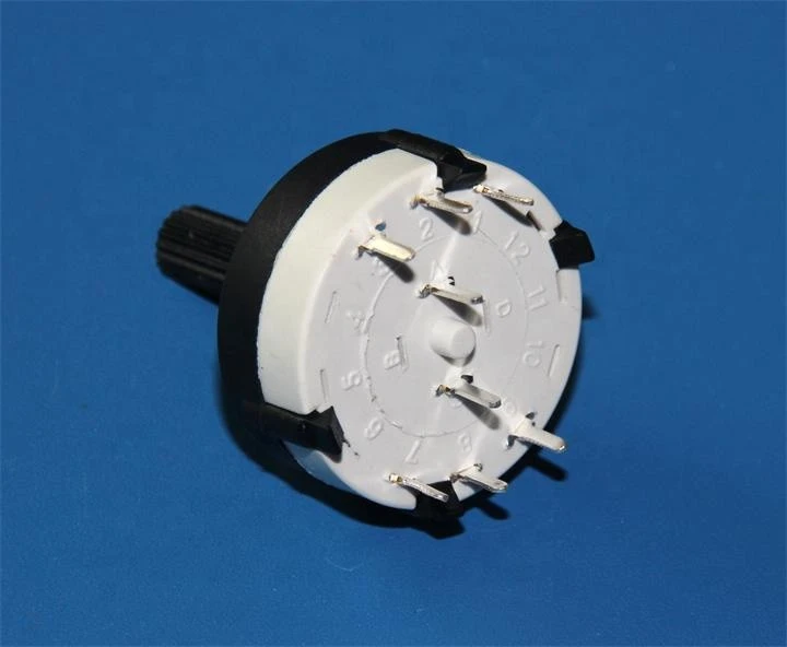 HW-RS25 Plastic shaft Rotary Switch 2 pole 3 position