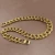Iced Out Bling Diamond Gold Finish Miami Cuban Link Chain Necklace Men&#x27;s Hip hop Necklace Jewelry
