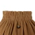 Import icing brown ribbed fabric skirt with buttons hot selling kids clothing elastic waist baby girl skirt from China