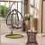 Import Indoor and outdoor single seat garden furniture rattan patio wicker swing hanging egg chair from China