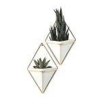 Indoor table decor ceramic hanging pot wall succulent artificial plant