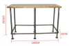 Industrial metal pipe frame unique style stand up wood bar dining farmhouse tables