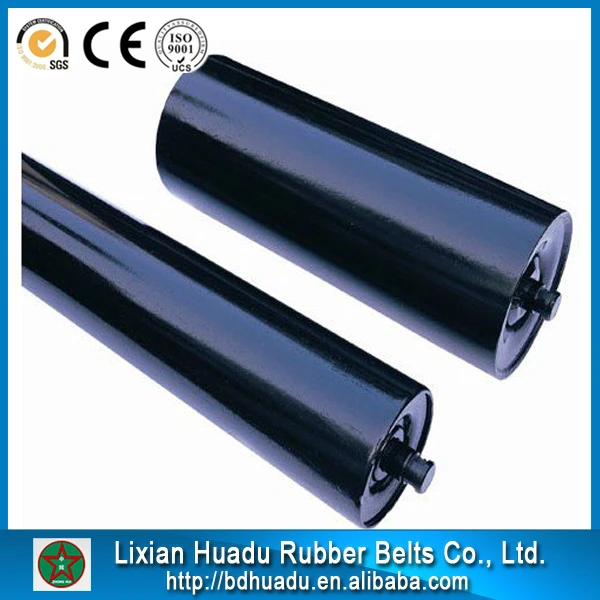 industrial roller conveyor roller magnetic small size nylon tube heated rubber conveyor belt support roller