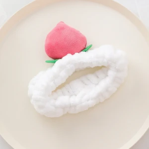 Japanese Hairbands for Girls Plush peach Hairband Jewelry Hair Accessories women