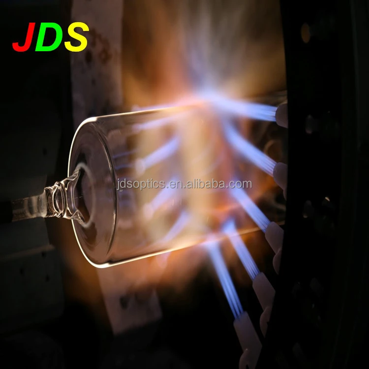 JDS clear quartz tube for semiconductor and solar , sapphire glass tube