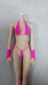 JIAOU DOLL 1/6 Scale Seamless Female Body Action Figure in Suntan Middle Bust Super Flexible Collectibles