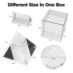 Jn K9 Optical Crystal Photography Prism Set With Gift Box For Teaching Light Education Photography Gift Sets