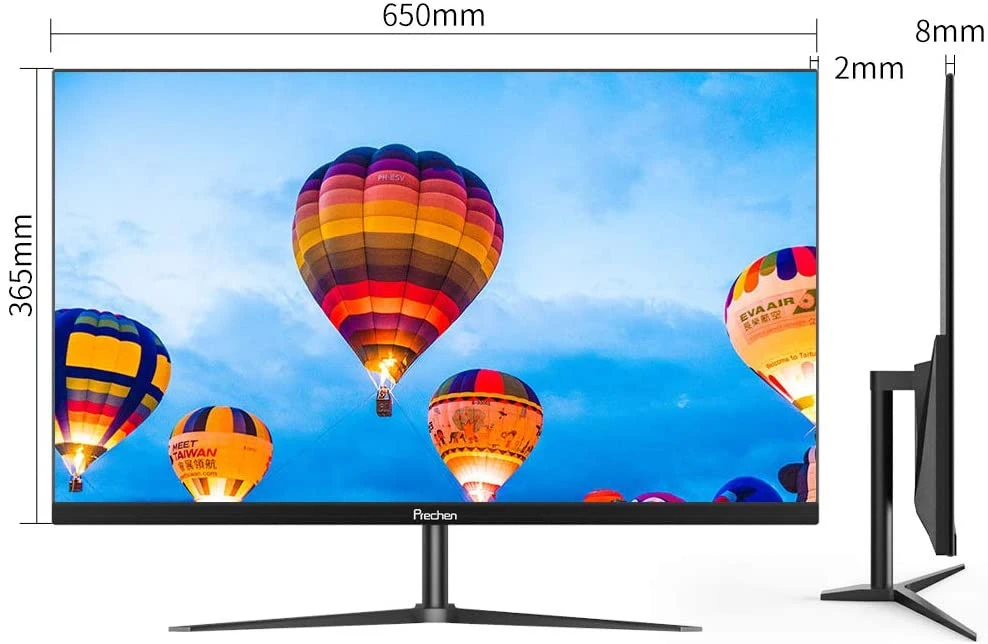 JOHNWILL/PRECHEN Hot Selling 27 inch widescreen 1080P 2K Frameless FULL HD 60Hz LCD/LED TV Monitor with HD MI VGA input