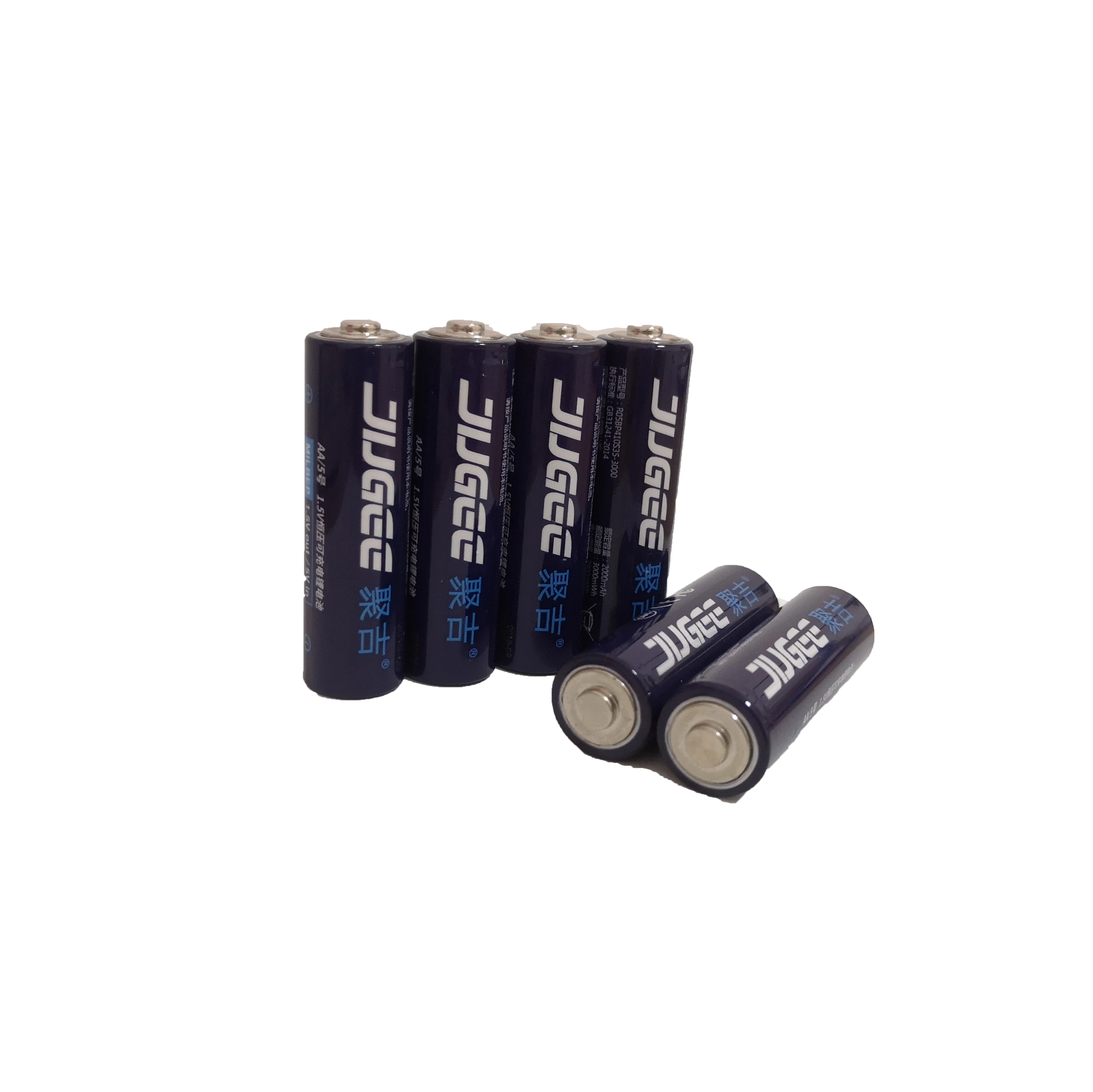 JUGEE Rechargeable Lithium ion AA Battery Supplier 1.5V 2 in 1 charger manufacturer