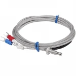 K J E S R T type screw thermocouple RTD PT100 head with wire 0-400c Temperature sensor